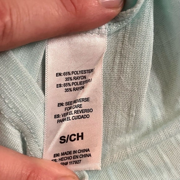 NWOT- Gaiam light blue top - Picture 3 of 5